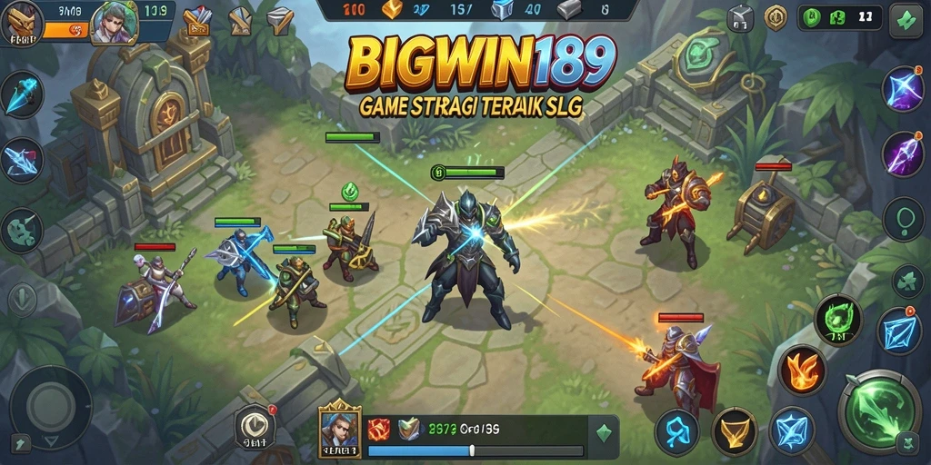 Tangkapan layar gameplay BIGWIN189 yang menunjukkan strategi dan pertempuran.