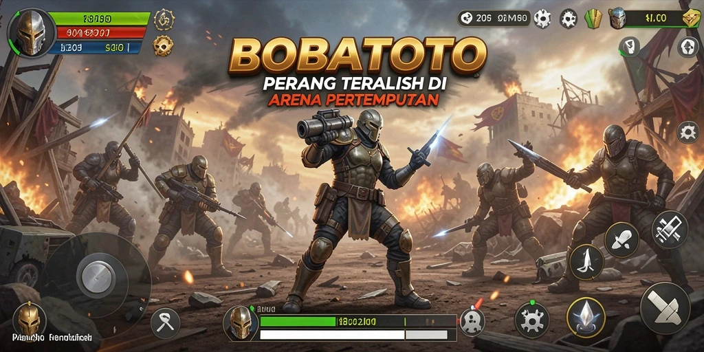 Screenshot menunjukkan aksi intens dari permainan Battle Royale.