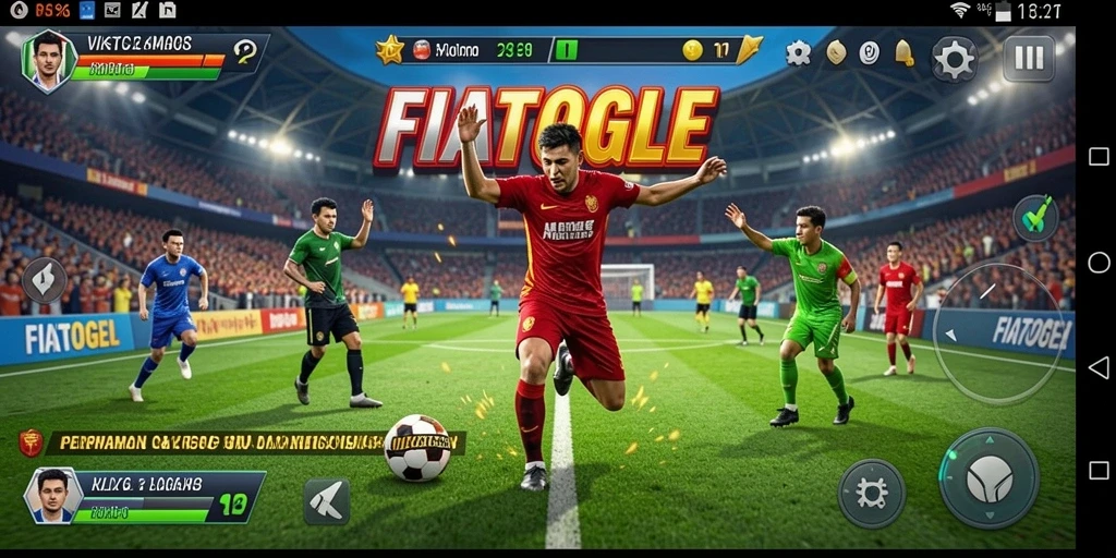 Tangkapan layar gameplay seru dari FIATOGEL dengan aksi olahraga yang mendebarkan.
