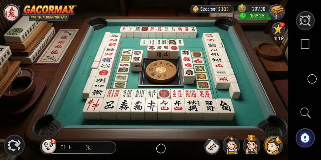 Screenshot GACORMAX menampilkan gameplay Mahjong yang menantang dan menarik.