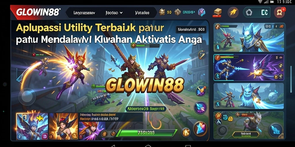 Tampilan antarmuka GLOWIN88 yang user-friendly dan modern.