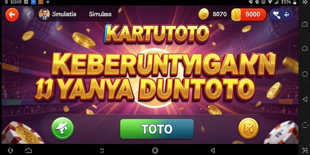 Tampilan gameplay menarik dari KARTUTOTO yang menegangkan.