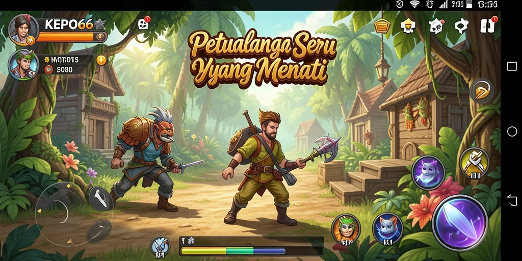 Tampilan gameplay <strong>KEPO66</strong> yang memukau dan penuh aksi petualangan.