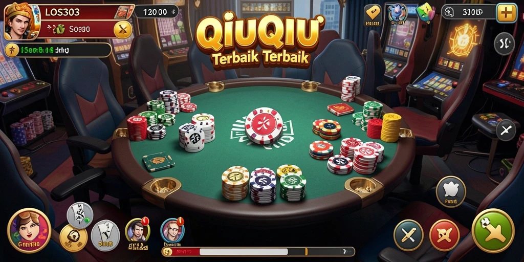 Tampilan permainan QiuQiu yang seru dan menantang di LOS303.