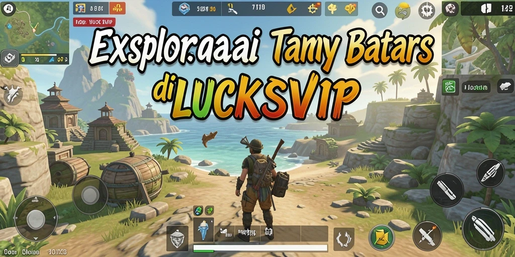 Gameplay LUCKSVIP yang menampilkan eksplorasi dunia terbuka yang luas.