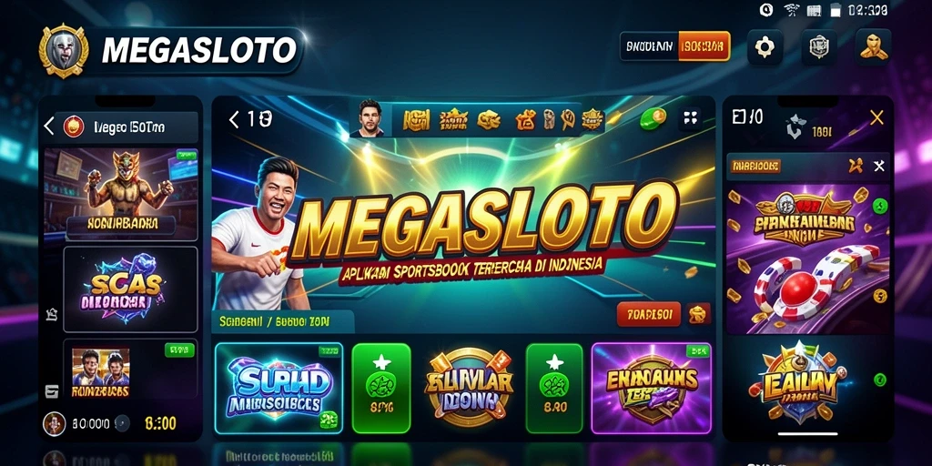 Tampilan menarik dari gameplay Sportsbook di MEGASLOTO.