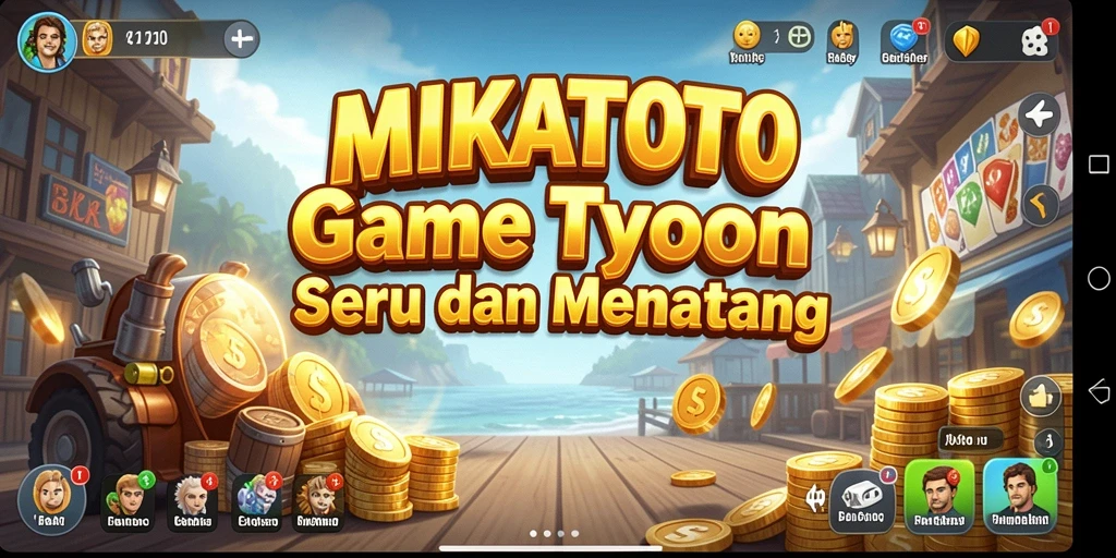 Screenshot MIKATOTO menampilkan gameplay Tycoon yang seru dan interaktif.