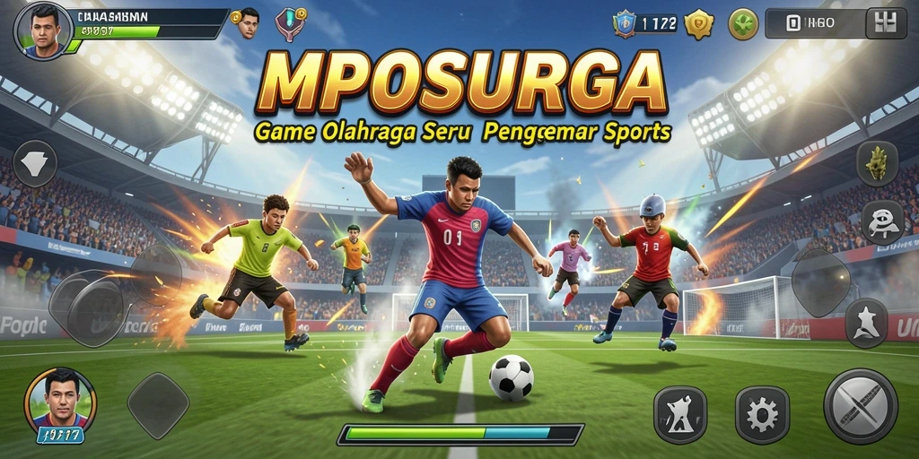 Tampilan gameplay seru MPOSURGA dengan berbagai cabang olahraga.