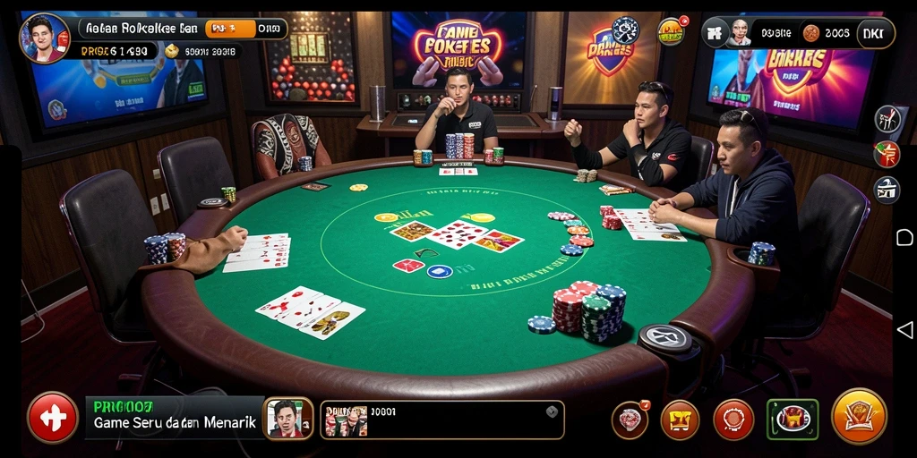 Tampilan gameplay seru dalam PRG007 dengan suasana poker yang mengasyikkan.