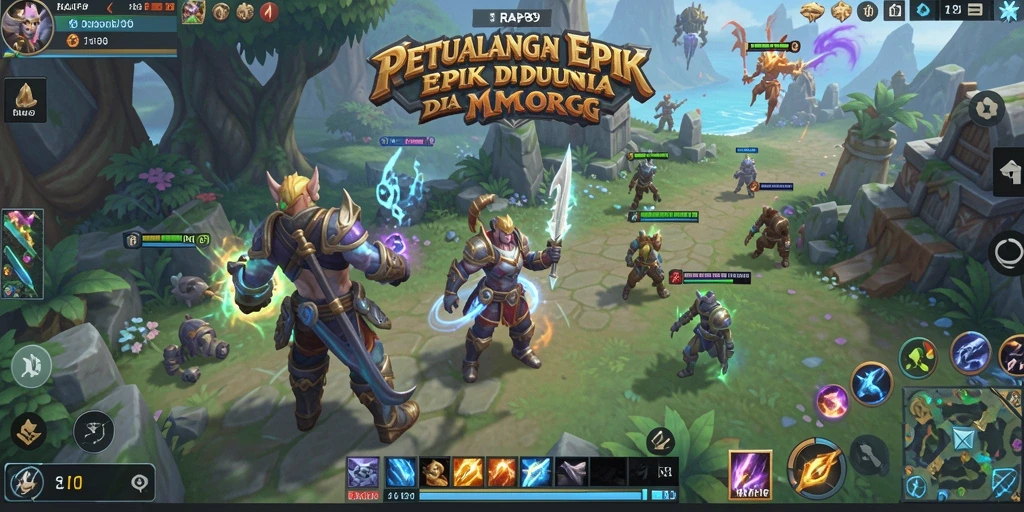 Tangkapan layar gameplay menampilkan aksi seru di dunia RAP89.