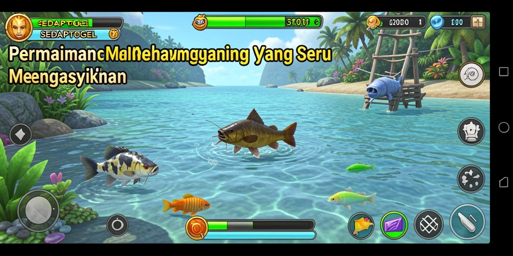 Tangkapan ikan besar dalam gameplay SEDAPTOGEL.