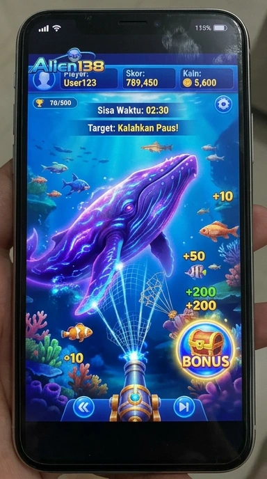 Ilustrasi proses unduh di aplikasi alien138.